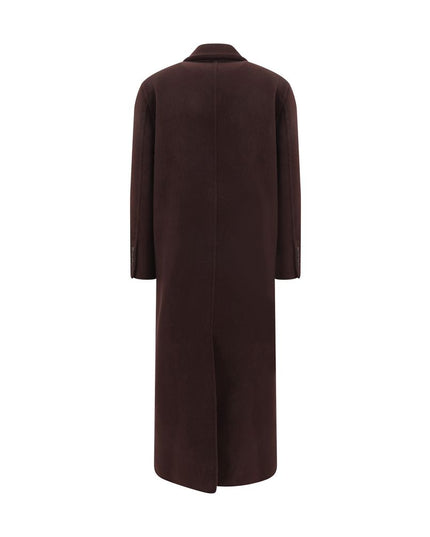 Brunello Cucinelli Bordeaux Cashmere Coat