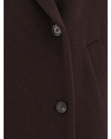 Brunello Cucinelli Bordeaux Cashmere Coat