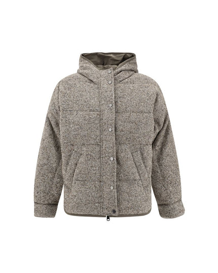 Brunello Cucinelli Brown Fleece Wool Coat