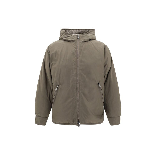 Brunello Cucinelli Brown Fleece Wool Coat