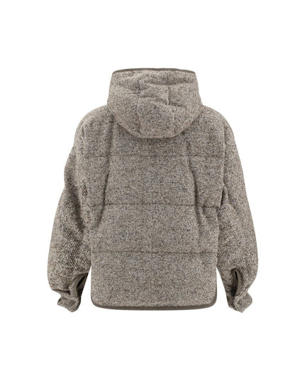 Brunello Cucinelli Brown Fleece Wool Coat