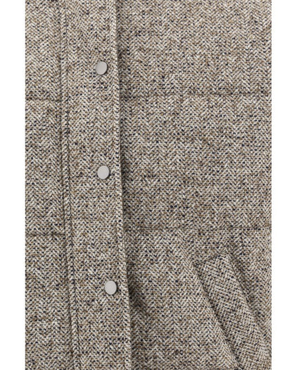 Brunello Cucinelli Brown Fleece Wool Coat