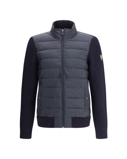 Belstaff Blue Nylon Full-Length Jacket