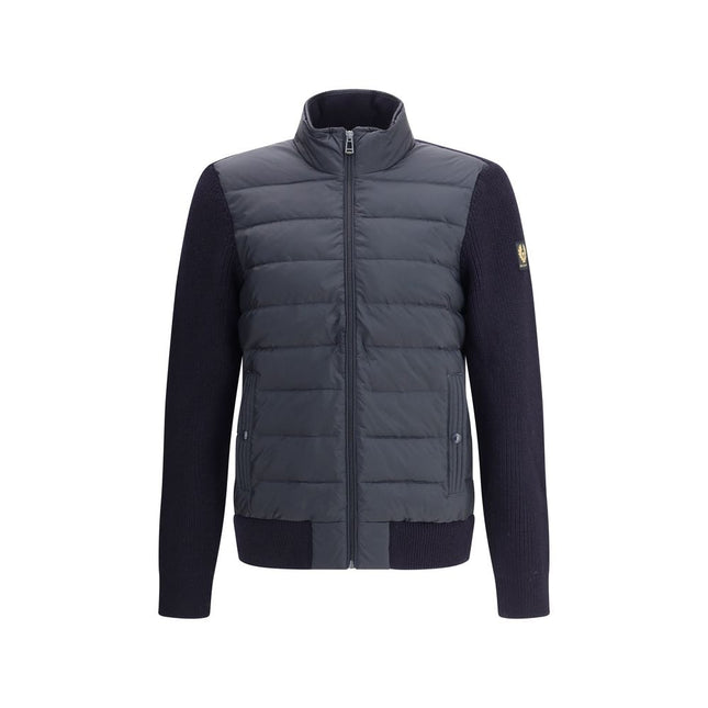 Belstaff Blue Nylon Full-Length Jacket