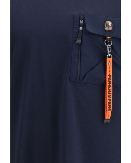 Parajumpers Blue Cotton T-Shirt