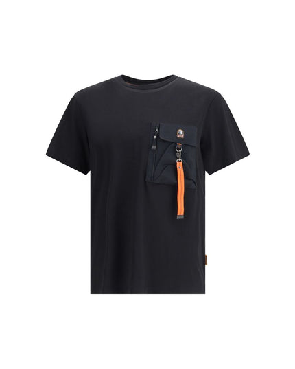 Parajumpers Black Cotton T-Shirt