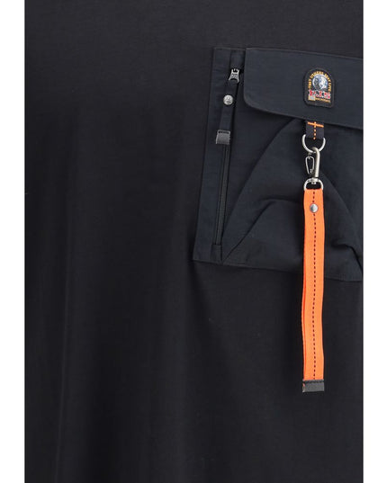 Parajumpers Black Cotton T-Shirt