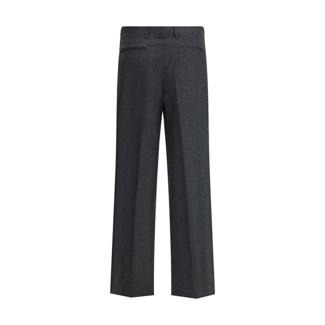 Vivienne Westwood Gray Fleece Wool Casual Pants