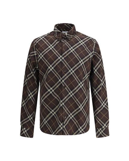 Burberry Brown Cotton Pattern Shirt
