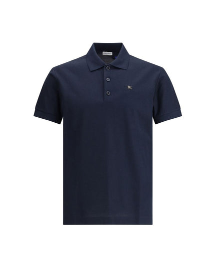 Burberry Blue Cotton Polo Shirt