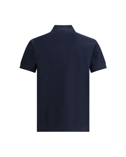 Burberry Blue Cotton Polo Shirt