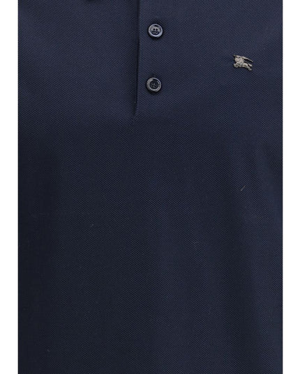 Burberry Blue Cotton Polo Shirt