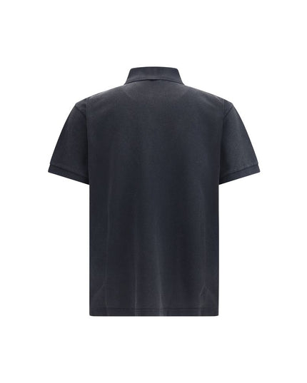 Balenciaga Black Cotton Polo Shirt