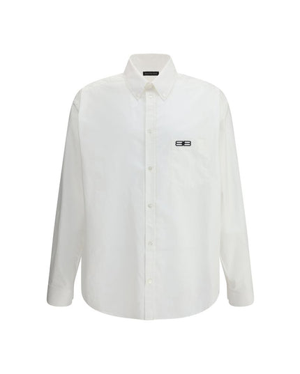 Balenciaga White Cotton Dress Shirt