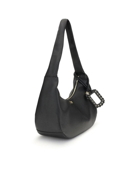 Ganni Black Recycled Polyester Shoulder Bag