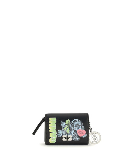 Ganni Puppy print Card Holder