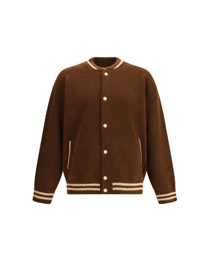 Laneus Brown Cashmere Bomber