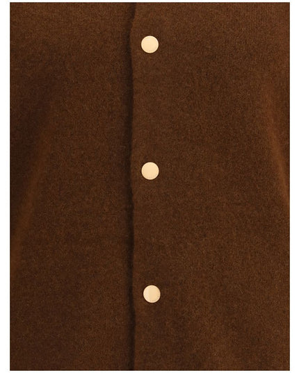 Laneus Brown Cashmere Bomber