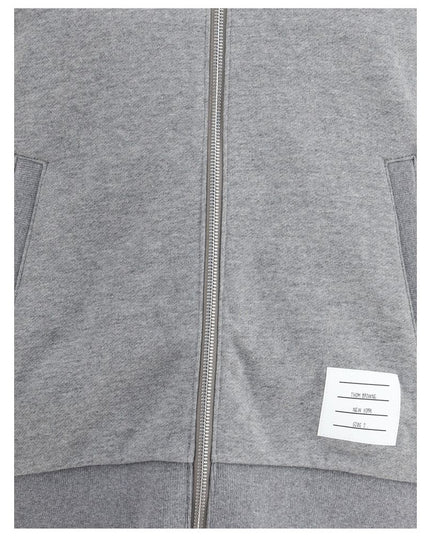 Thom Browne Gray Cotton Sweatshirt