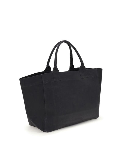 Ganni Black Cotton Shoulder Bag