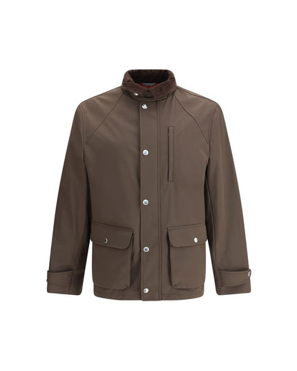 Brunello Cucinelli Brown Polyamide Coat