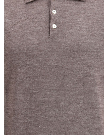 Cruna Knitted Long Sleeved Polo Shirt