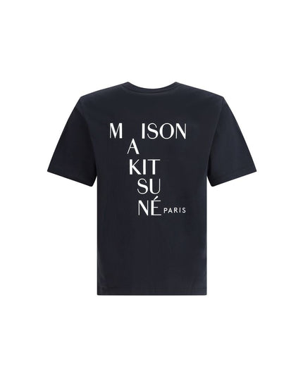 Maison Kitsuné Black Cotton T-Shirt