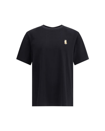 Maison Kitsuné Black Cotton T-Shirt