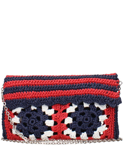 Miu Miu Multicolor Raffia Clutch Bag