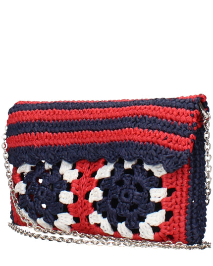 Miu Miu Multicolor Raffia Clutch Bag