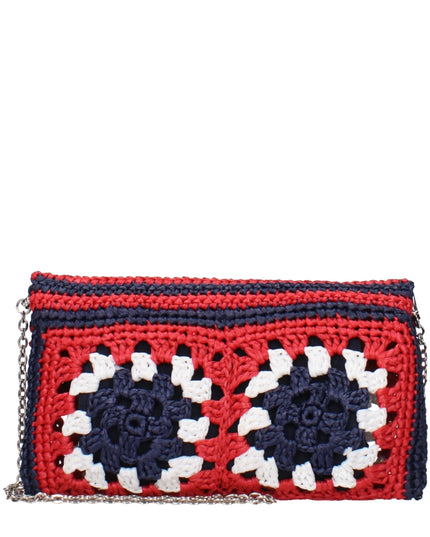 Miu Miu Multicolor Raffia Clutch Bag