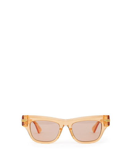 Bottega Veneta Orange Acetate Sunglasses