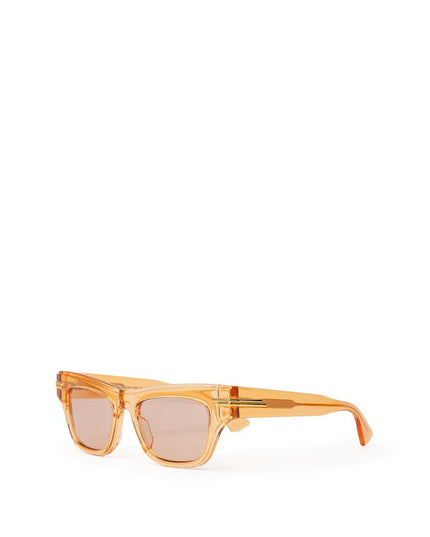 Bottega Veneta Orange Acetate Sunglasses