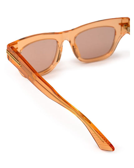 Bottega Veneta Orange Acetate Sunglasses