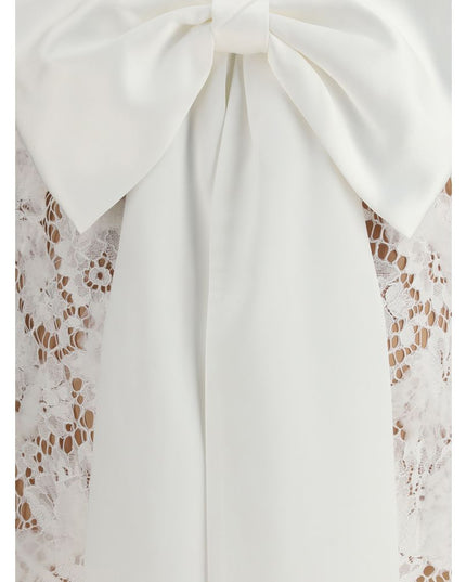 Self-Portrait White Nylon Casual Dress