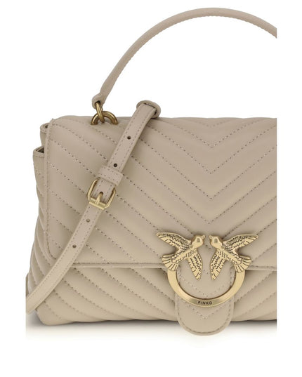 PINKO Beige Calf Leather Bos Taurus Wallet