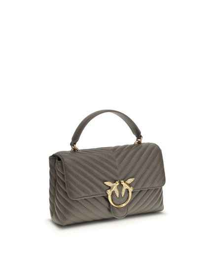 PINKO Gray Calf Leather Bos Taurus Wallet