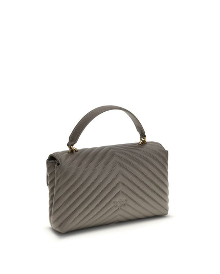 PINKO Gray Calf Leather Bos Taurus Wallet