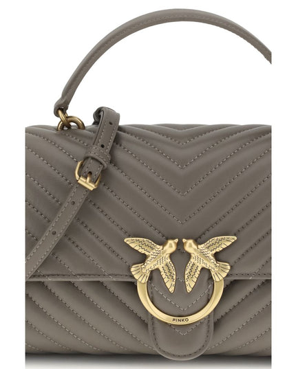 PINKO Gray Calf Leather Bos Taurus Wallet