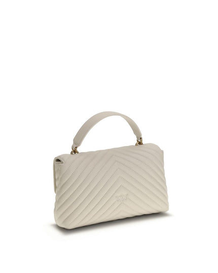 PINKO Cream Calf Leather Bos Taurus Wallet