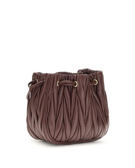 Miu Miu Bordeaux Calf Leather Bos Taurus Wallet