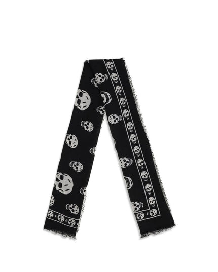 Alexander McQueen Black Modal Scarf
