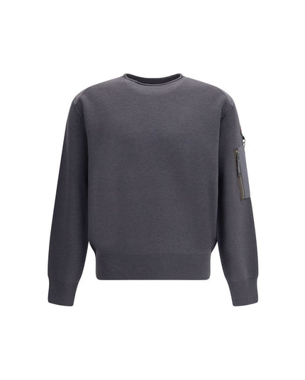 Parajumpers Gray Cotton Sweatshirt