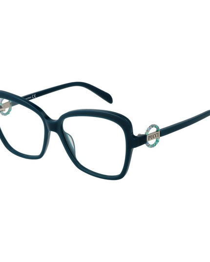 Emilio Pucci Turquoise Plastic Glasses (Frames)