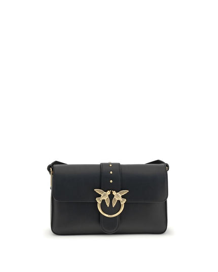 PINKO Black Calf Leather Bos Taurus Wallet