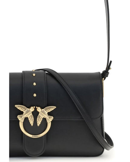 PINKO Black Calf Leather Bos Taurus Wallet