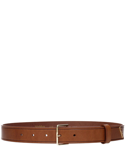 Max Mara Brown Leather Regular Belt