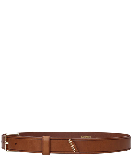 Max Mara Brown Leather Regular Belt