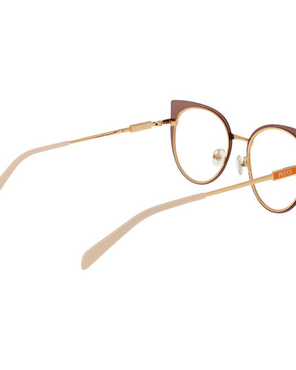 Emilio Pucci Brown Metal Glasses (Frames)