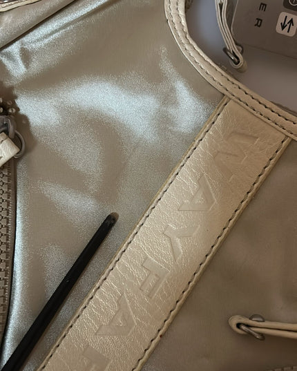 WAYFARER White Shoulder Crossbody Sling Fabric Purse